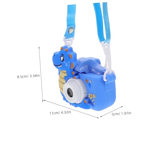 Appareil photo numérique LRXIYODE Dinosaur Design Bleu pour Garçons Filles Cadeau Selfie